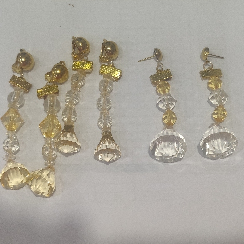 ZARCILLO EN LAMINADO PIEDRAS ACRILICAS GRANDES TIPO CHECO  ZLD001826