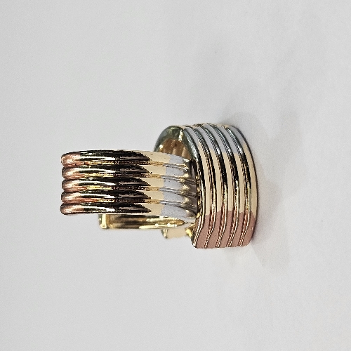 ARGOLLA EN LAMINADO  CARTIER DETALLE DE LINEAS EN RELIEVE ALD004314