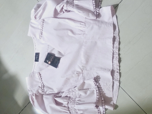 BLUSA MANGA CORTA/BOMBACHA ROSA BCD00128