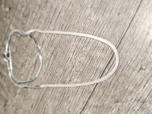 CADENA DE ACERO TEGIDO PIEL DE SERPIENTE UN SOLO TONOCSA00015