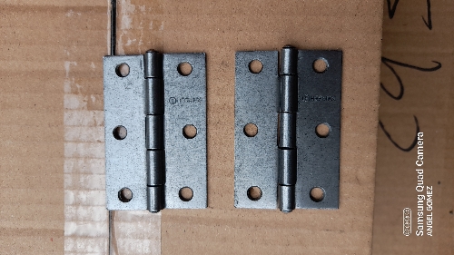 Bisagra x/par Rectangular de 3" x 1 15/16" acerado pulido hermex