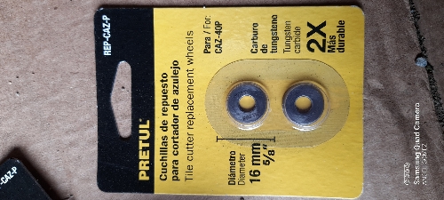 cuchilla Diamante de repuesto P/cortar azulejo pretul
