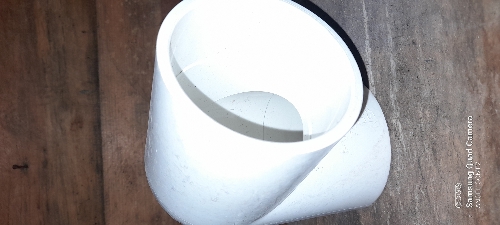 Codo PVC  de 3" 90° 75 mm