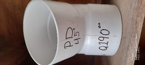 Codo pvc liso de 6" 45° PD