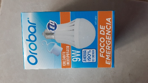 Foco Led Emergencia 9w OROBAR