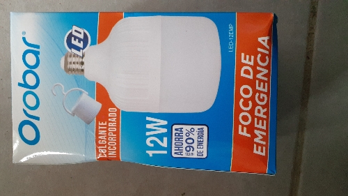 Foco Led Emergencia 12w OROBAR