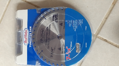 Disco de Sierra BEST VALUE 7 1/4"×40 Dientes
