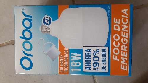 Foco Led Emergencia 18w OROBAR