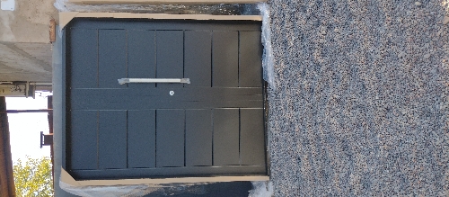 Puerta doble hoja iny negra simp 1,69*2