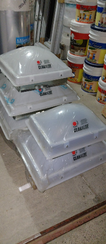 Claraboya 50*36 galvanizada blanca