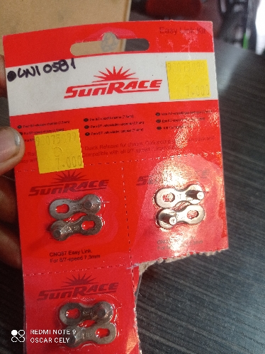 Pin conector de cadenilla 7-8  sun race