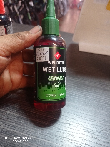 Aceite Lubricante cadenilla wet lube húmedo