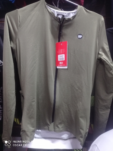 Camisa L enjoy selection green m/larga