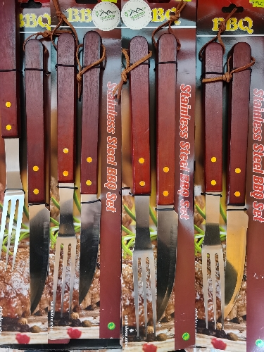 Set cuchillo y tenedor parrillero