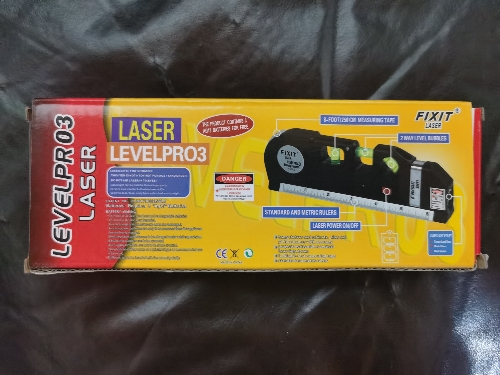 Nivel laser burbuja y huincha