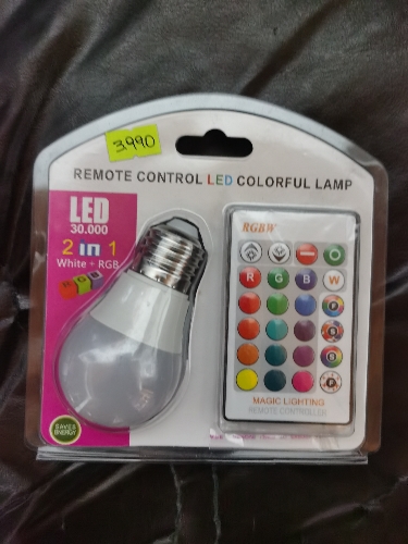 Ampolleta led con control remoto
