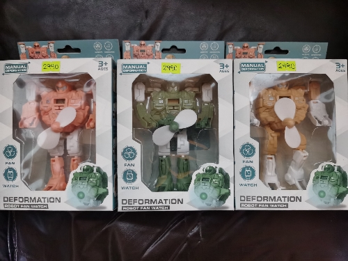 Reloj transforme niños con ventilador
