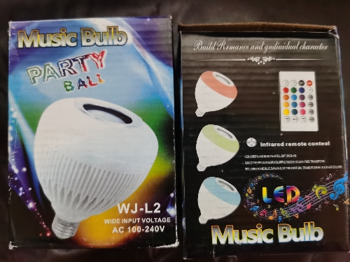 Ampolleta bluetooth con parlante y control remoto