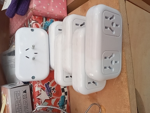 Adaptador doble múltiple redondo