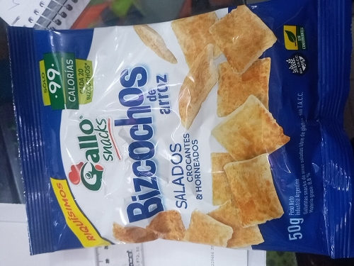 Bizcochos de arroz salados crocantes x 50g