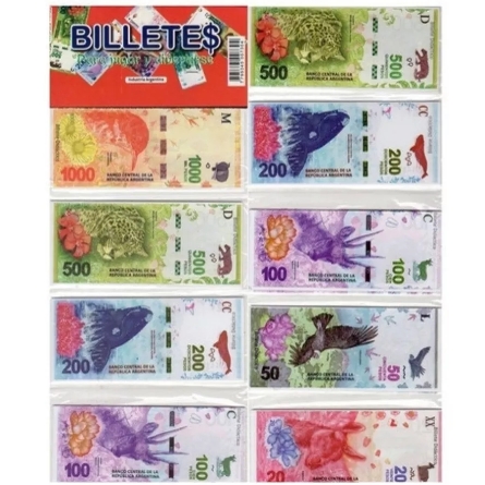 Billetes juguete falso