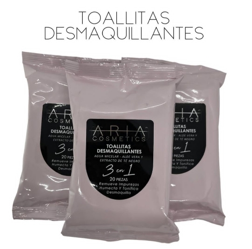 Toallas desmaquillante Aria