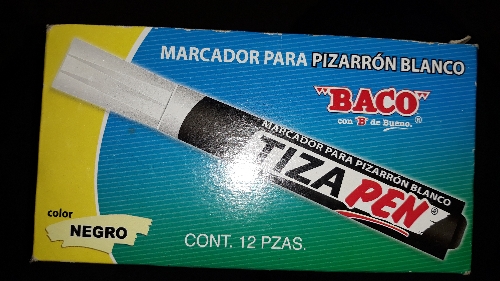 Marcador para pizarron negro