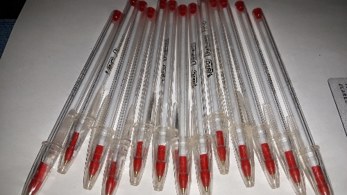Boligrafo rojo Diamante fino