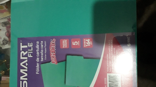 Folder aqua pastel