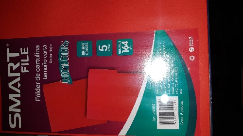 folder rojo t/carta