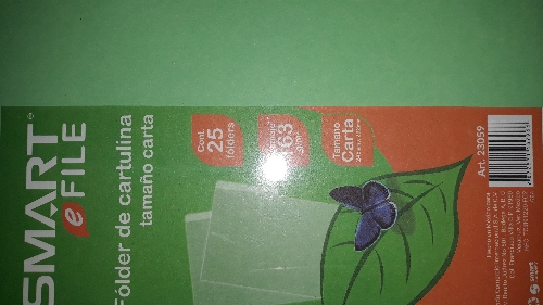 Folders tamaño carta verde