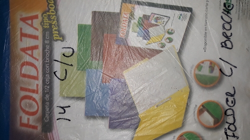 Folder con broche azul marino t/ carta