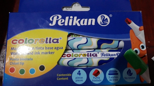 Marcador con tinta a base de agua