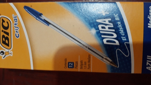 Boligrafo azul  bic Mediano