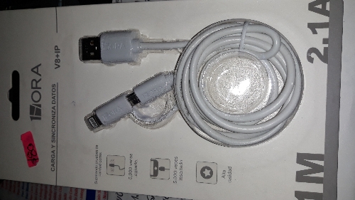cable para cargar v8 y IP