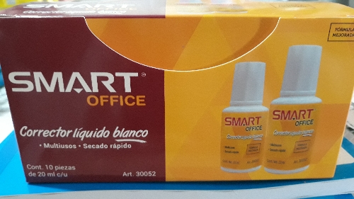 Corrector liquido en bote