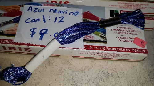 Hilo iris azul marino