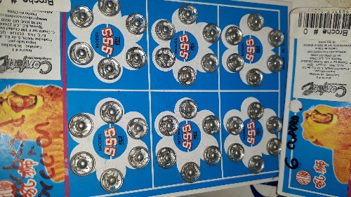 Broches de presion num 0