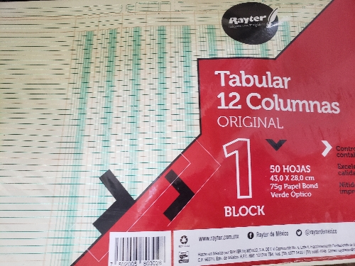 Block tubular de 12 columnas