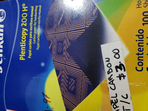 Papel carbon azul
