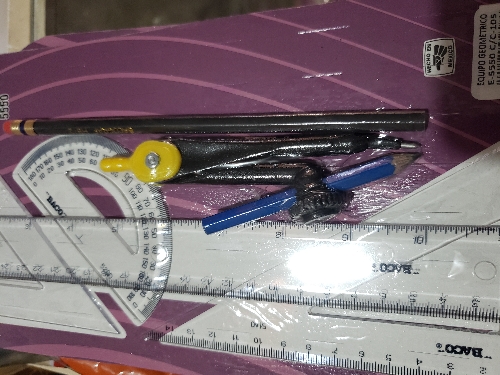 Juego geometrico con lapiz baco