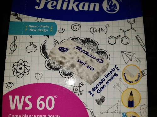 Goma blanca para borrar WS60
