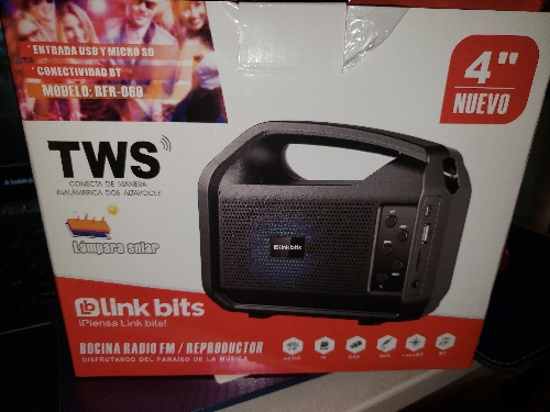 Bocina  Bluetooth lampara solar