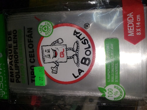 Bolsa celofan para brochetas 8x14