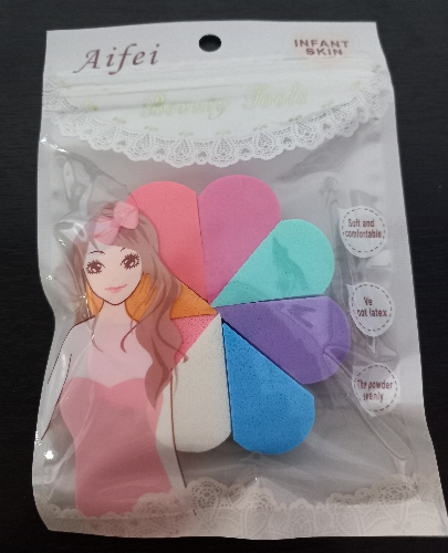 Pomo aplicador flor maquillaje beauty tools afeitar X 8