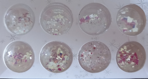 Glitter uñas sencilla