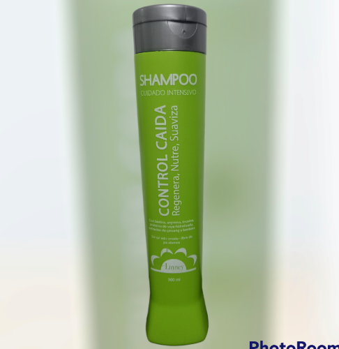 Shampoo con biotina, arginina, tiros inasistencia, proteína de soya hidrolizada, extractos de ginseng sin sal Linney 300 ml
