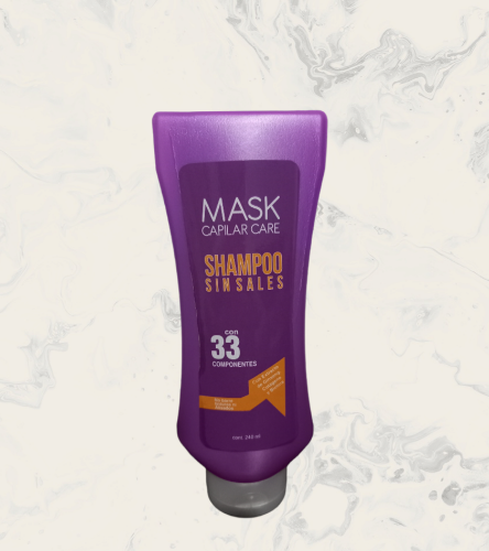 Shampoo sin sales Más Capilar Care con 33 componentes