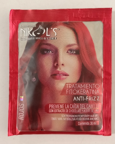 Matizante Fitokeratina antifrizz rojo Nikols sachet 30ml