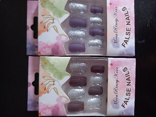Uñas decoradas escarchada Mcca Rtney kerr HL13047